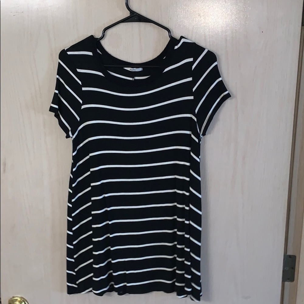 Black and white shirt